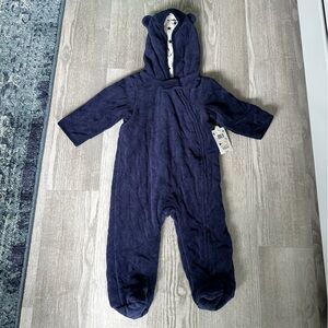 NWT Vintage Small Wonders Quilted Navy Bunting with Ears